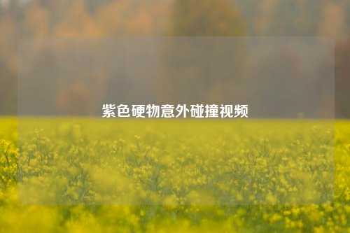 紫色硬物意外碰撞视频