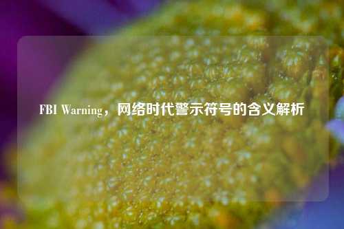 FBI Warning，网络时代警示符号的含义解析