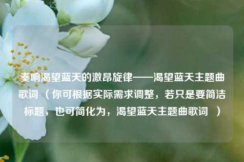 奏响渴望蓝天的激昂旋律——渴望蓝天主题曲歌词 (你可根据实际需求调整,若只是要简洁标题,也可简化为,渴望蓝天主题曲歌词 )