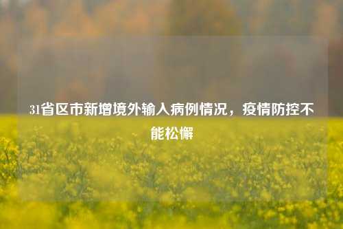 31省区市新增境外输入病例情况,疫情防控不能松懈