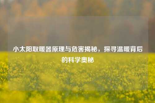 小太阳取暖器原理与危害揭秘,探寻温暖背后的科学奥秘