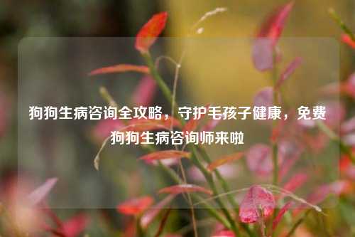 狗狗生病咨询全攻略,守护毛孩子健康,免费狗狗生病咨询师来啦