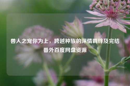 兽人之宠你为上,跨越种族的深情羁绊及完结番外百度网盘资源