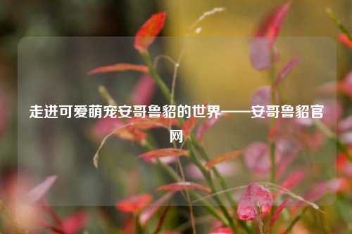 走进可爱萌宠安哥鲁貂的世界——安哥鲁貂官网