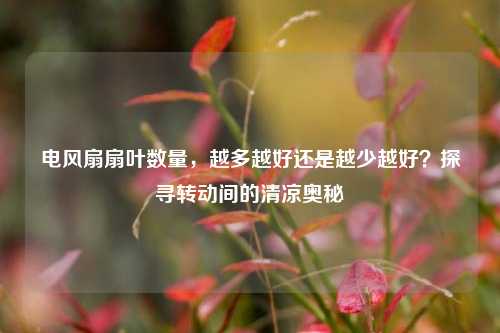 电风扇扇叶数量,越多越好还是越少越好?探寻转动间的清凉奥秘