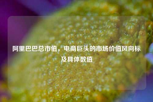 阿里巴巴总市值,电商巨头的市场价值风向标及具体数值