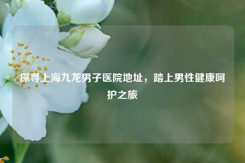 探寻上海九龙男子医院地址，踏上男性健康呵护之旅