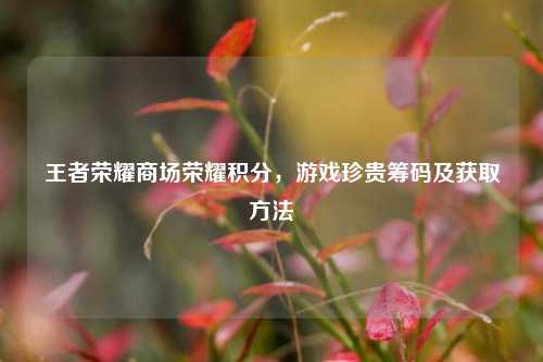 王者荣耀商场荣耀积分，游戏珍贵筹码及获取方法