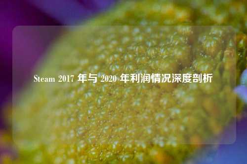 Steam 2017 年与 2020 年利润情况深度剖析