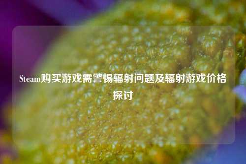 Steam购买游戏需警惕辐射问题及辐射游戏价格探讨