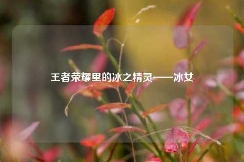 王者荣耀里的冰之精灵——冰女