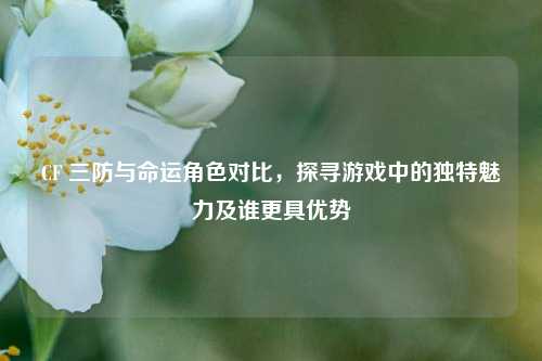 CF 三防与命运角色对比,探寻游戏中的独特魅力及谁更具优势