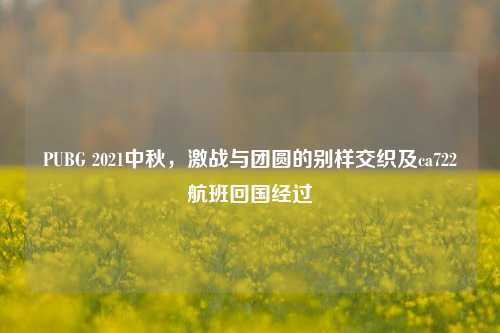 PUBG 2021中秋,激战与团圆的别样交织及ca722航班回国经过