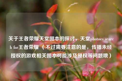 关于王者荣耀天堂图本的探讨,天堂photoes search for王者荣耀 (不过需要注意的是,传播未经授权的游戏相关图本可能涉及侵权等问题哦)