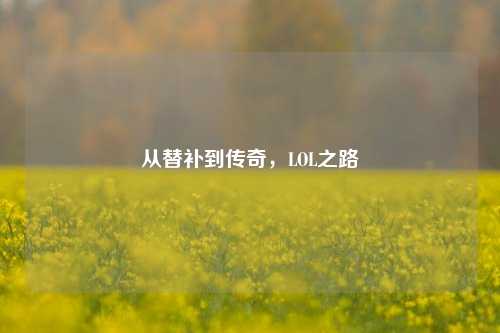 从替补到传奇,LOL之路