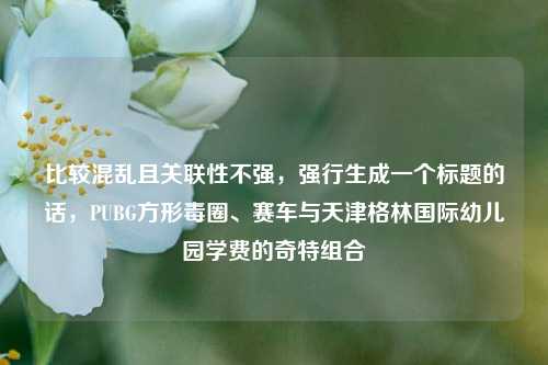比较混乱且关联性不强，强行生成一个标题的话，PUBG方形毒圈、赛车与天津格林国际幼儿园学费的奇特组合