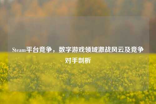 Steam平台竞争,数字游戏领域激战风云及竞争对手剖析