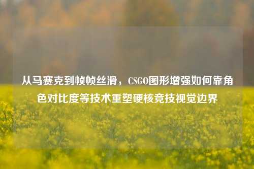 从马赛克到帧帧丝滑，CSGO图形增强如何靠角色对比度等技术重塑硬核竞技视觉边界