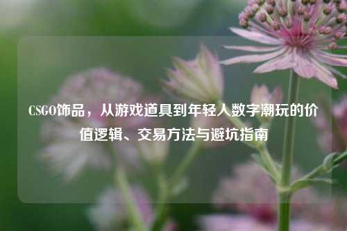 CSGO饰品，从游戏道具到年轻人数字潮玩的价值逻辑、交易方法与避坑指南