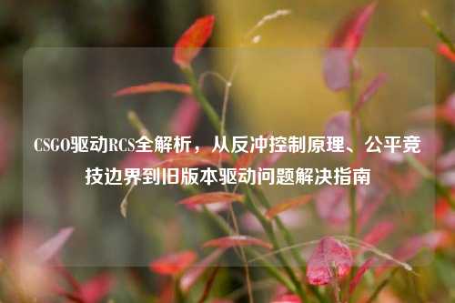 CSGO驱动RCS全解析，从反冲控制原理、公平竞技边界到旧版本驱动问题解决指南