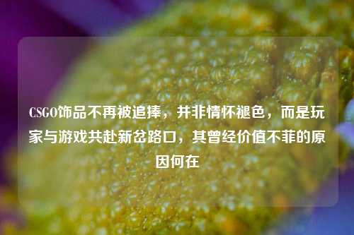 CSGO饰品不再被追捧，并非情怀褪色，而是玩家与游戏共赴新岔路口，其曾经价值不菲的原因何在