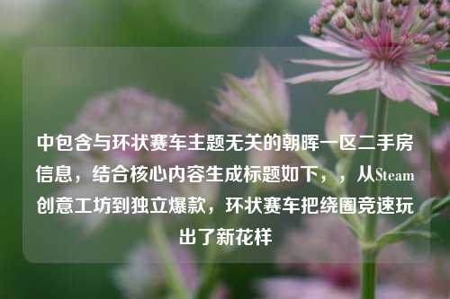 中包含与环状赛车主题无关的朝晖一区二手房信息,结合核心内容生成标题如下,,从Steam创意工坊到独立爆款,环状赛车把绕圈竞速玩出了新花样
