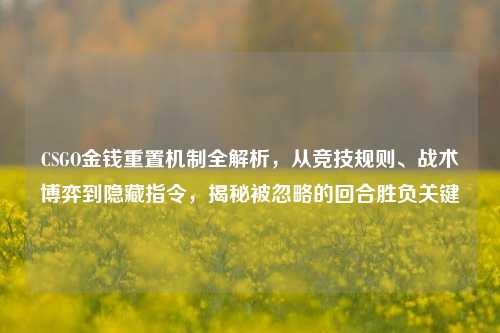 CSGO金钱重置机制全解析，从竞技规则、战术博弈到隐藏指令，揭秘被忽略的回合胜负关键