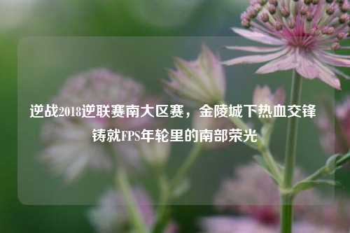 逆战2018逆联赛南大区赛,金陵城下热血交锋 铸就FPS年轮里的南部荣光