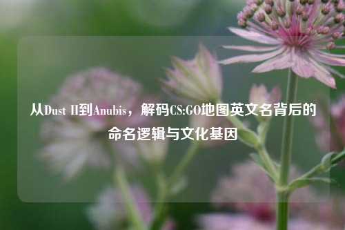 从Dust II到Anubis，解码CS:GO地图英文名背后的命名逻辑与文化基因