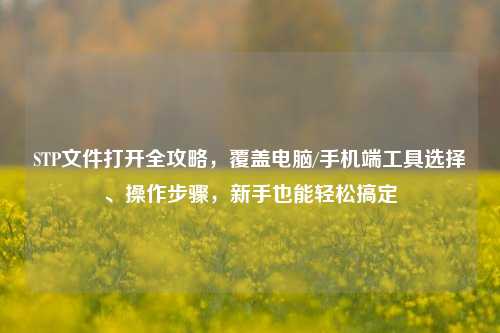STP文件打开全攻略，覆盖电脑/手机端工具选择、操作步骤，新手也能轻松搞定
